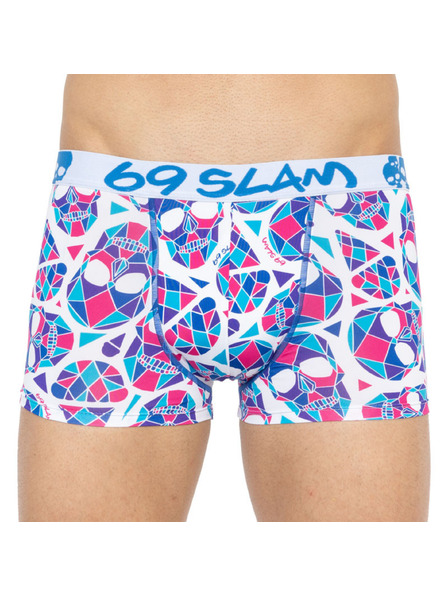 69slam Мъжки боксерки 69SLAM hip skullmond white