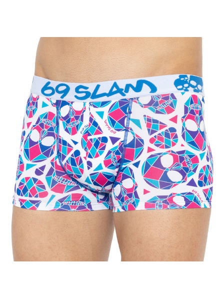69slam Мъжки боксерки 69SLAM hip skullmond white