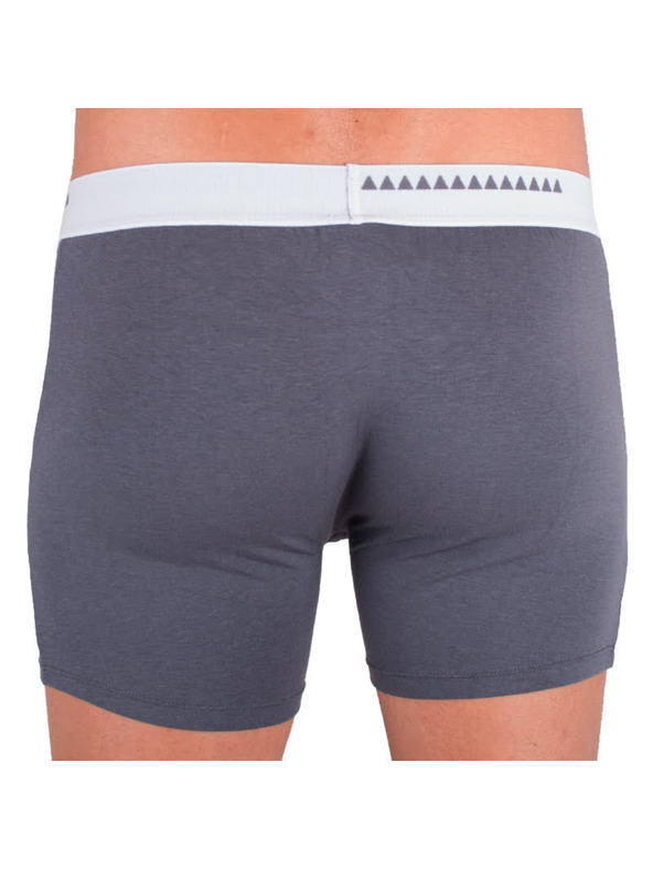 69slam Мъжки боксерки 69SLAM fit bamboo plain dark grey