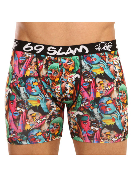69slam Мъжки боксерки 69SLAM fit pop art