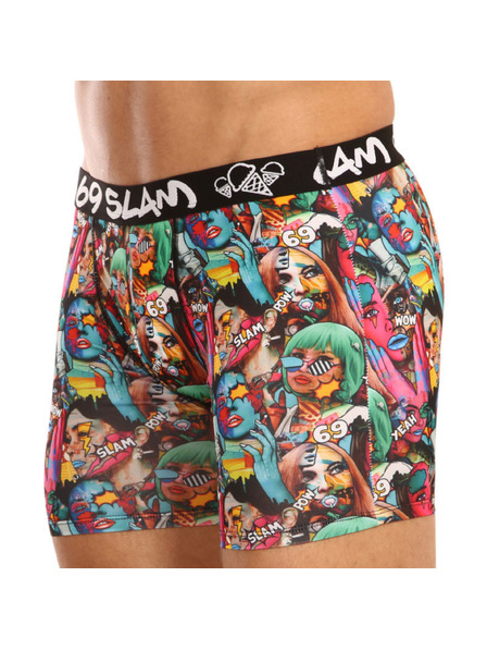 69slam Мъжки боксерки 69SLAM fit pop art