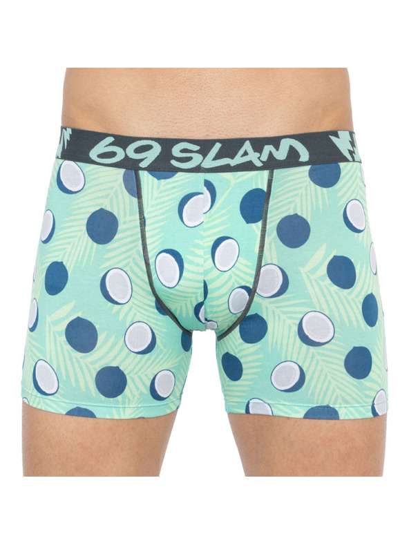 69slam Мъжки боксерки 69SLAM fit bamboo coco blue