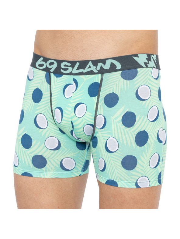 69slam Мъжки боксерки 69SLAM fit bamboo coco blue