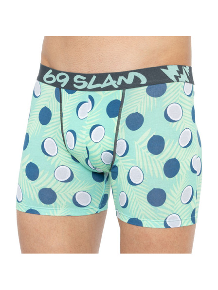 69slam Мъжки боксерки 69SLAM fit bamboo coco blue
