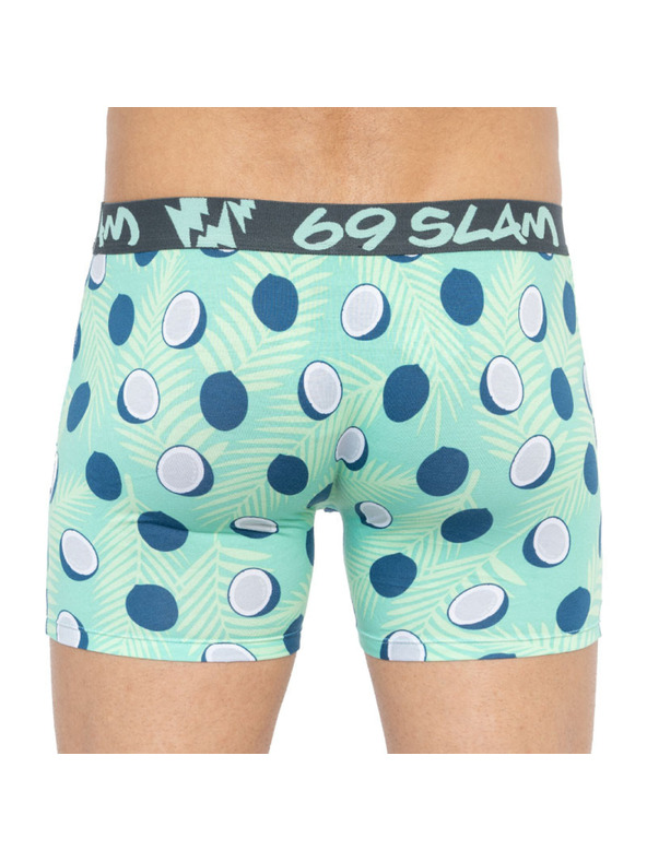 69slam Мъжки боксерки 69SLAM fit bamboo coco blue