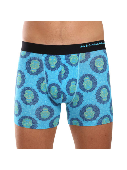 69slam Мъжки боксерки 69SLAM fit bamboo SKULL MANDALA