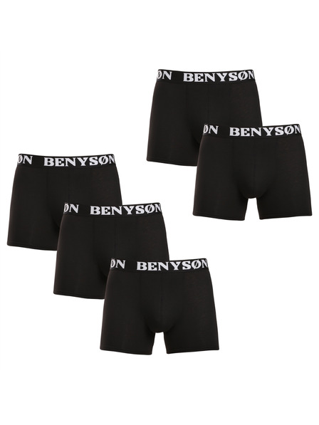 Benysøn Комплект от пет - мъжки боксерки Benysøn черни