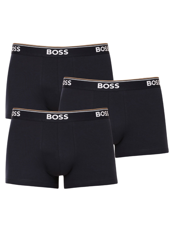 BOSS Комплект от три - мъжки боксерки BOSS тъмносини