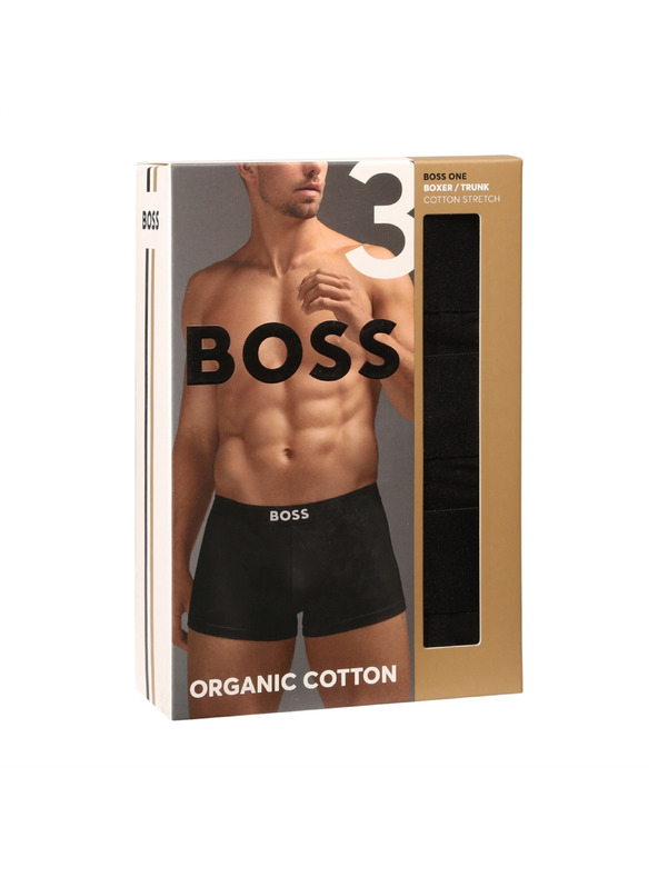 BOSS Комплект от три - мъжки боксерки BOSS черни