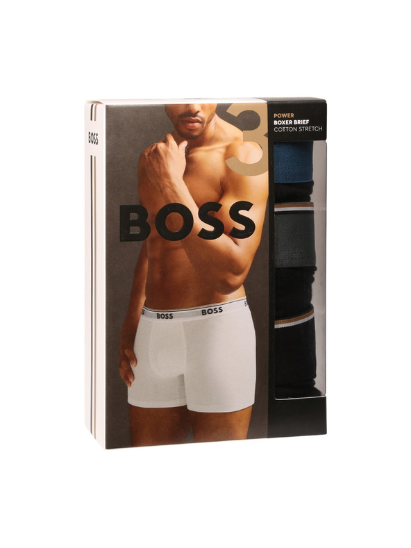BOSS Комплект от три - мъжки боксерки BOSS черни