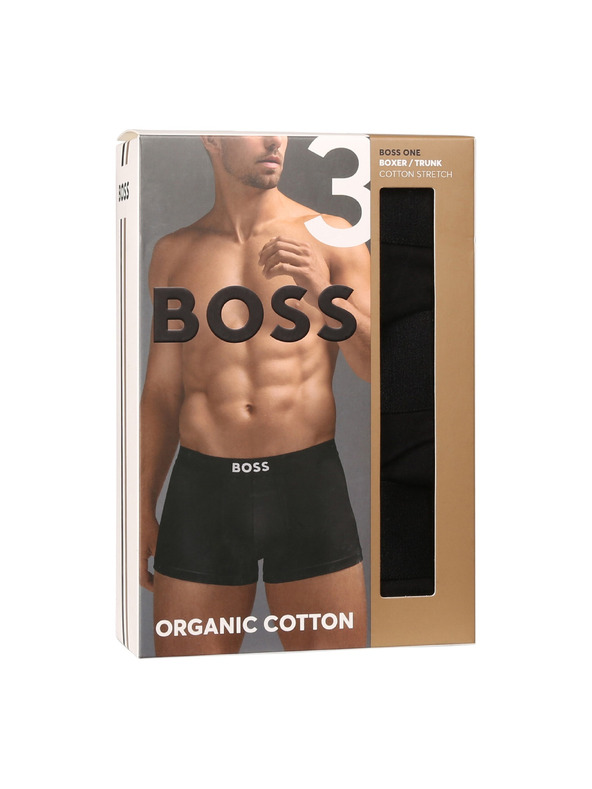BOSS Комплект от три - мъжки боксерки BOSS черни