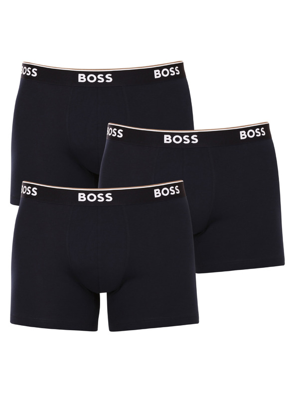 BOSS Комплект от три - мъжки боксерки BOSS тъмносини