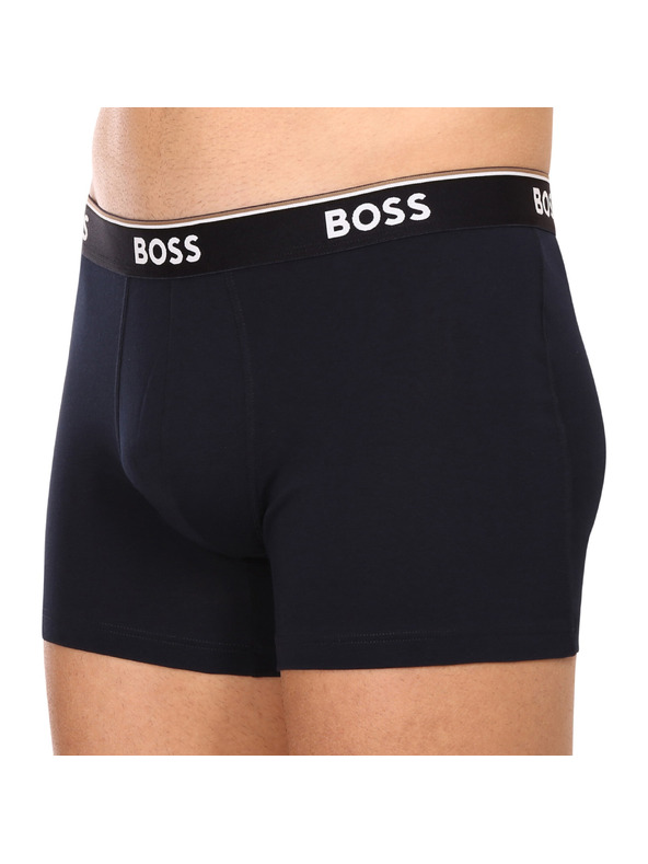 BOSS Комплект от три - мъжки боксерки BOSS тъмносини