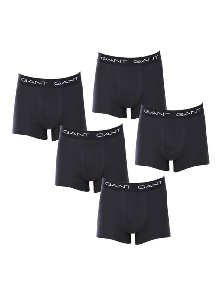 Gant Комплект пет - мъжки боксерки Gant черни