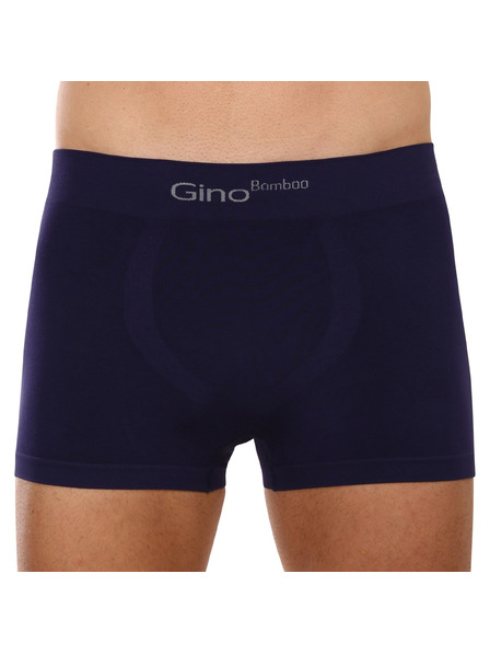 gino Мъжки боксерки Gino безшевни бамбукови сини