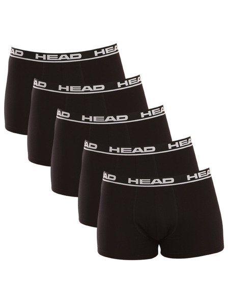 Head Комплект от пет - мъжки боксерки HEAD черни
