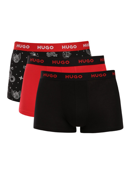 HUGO Комплект три - мъжки боксерки HUGO многоцветни