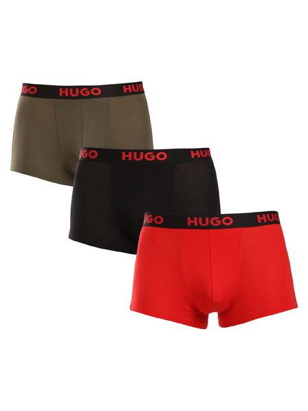 HUGO Комплект три - мъжки боксерки HUGO многоцветни