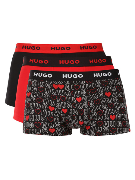 HUGO Комплект три - мъжки боксерки HUGO многоцветни