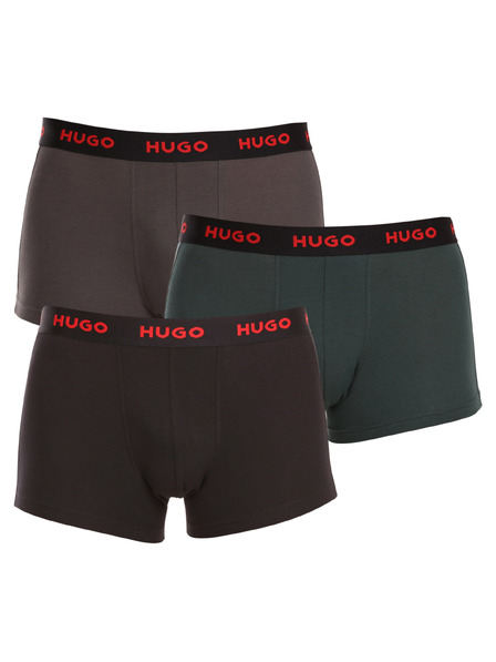 HUGO Комплект три - мъжки боксерки HUGO многоцветни