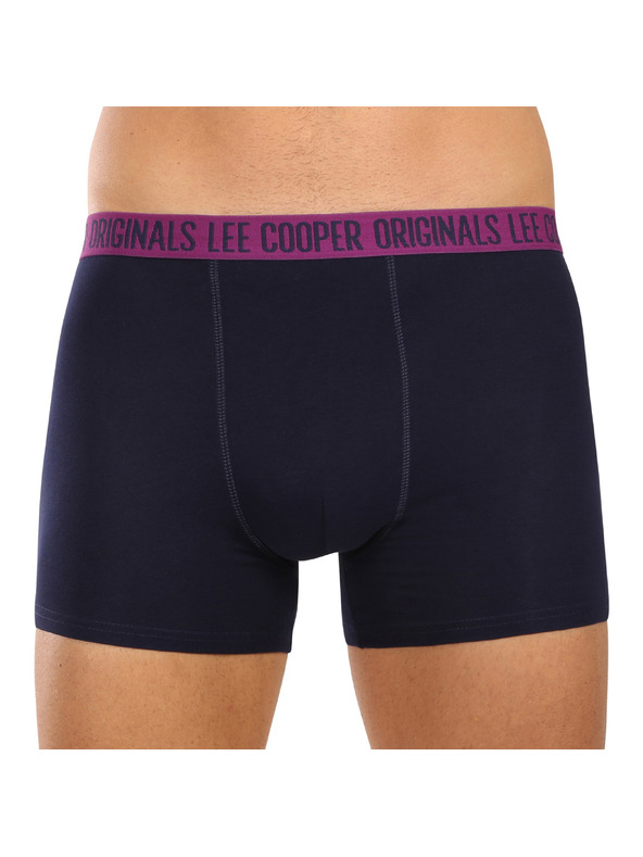 Lee Cooper Комплект седем - мъжки боксерки Lee Cooper тъмно сини