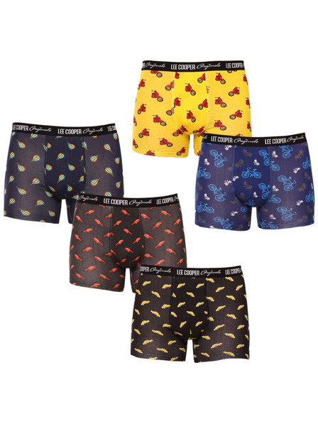 Lee Cooper Комплект пет - мъжки боксерки Lee Cooper многоцветни