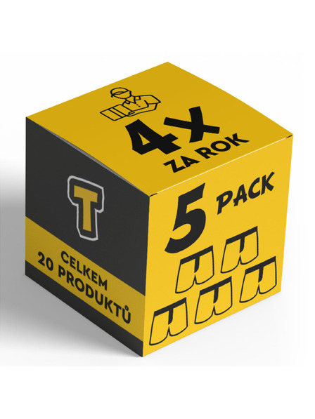 Nedeto 4x Пакет от пет - мъжки боксерки Nedeto - тримесечен годишен абонамент