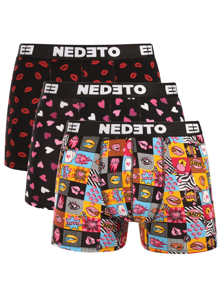 Nedeto Пакет от три - мъжки боксерки Nedeto Валентин многоцветни