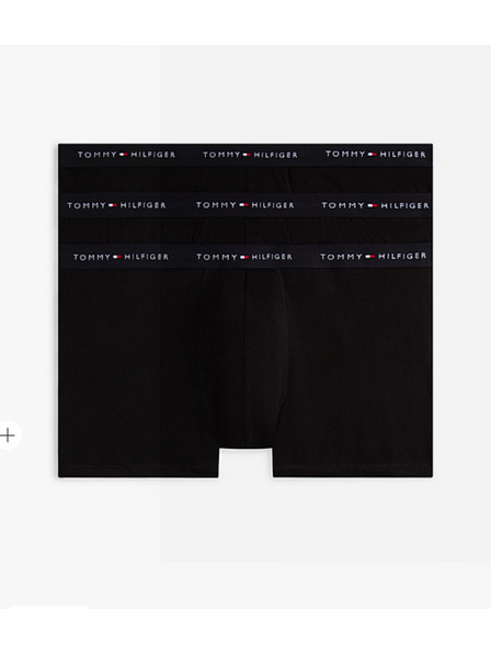 Tommy Hilfiger Комплект от три - мъжки боксерки Tommy Hilfiger черни надразмер