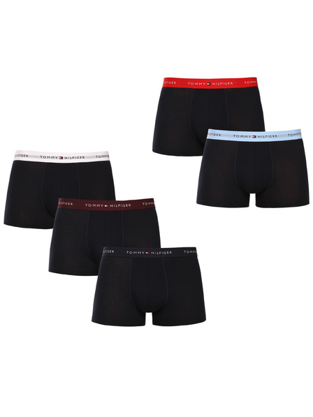 Tommy Hilfiger Комплект от пет - мъжки боксерки Tommy Hilfiger черни
