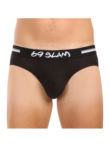 69slam Мъжки слипове 69SLAM Hanry plain bamboo hip черни