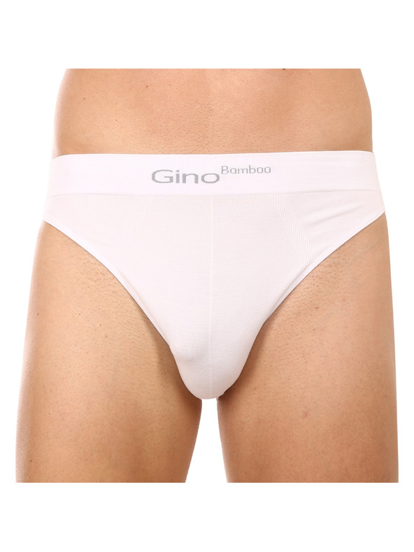 gino Мъжки боксерки Gino бамбук белі