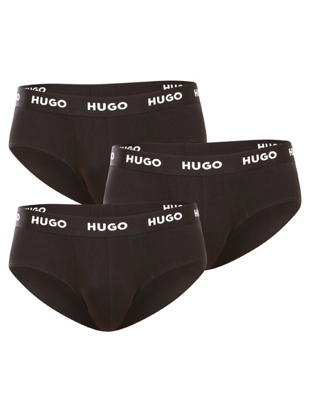 HUGO Набор от три - мъжки боксерки HUGO черни