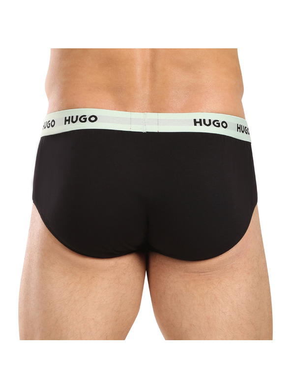 HUGO Набор от три - мъжки боксерки HUGO черни