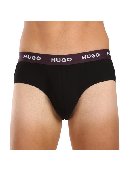 HUGO Набор от три - мъжки боксерки HUGO черни