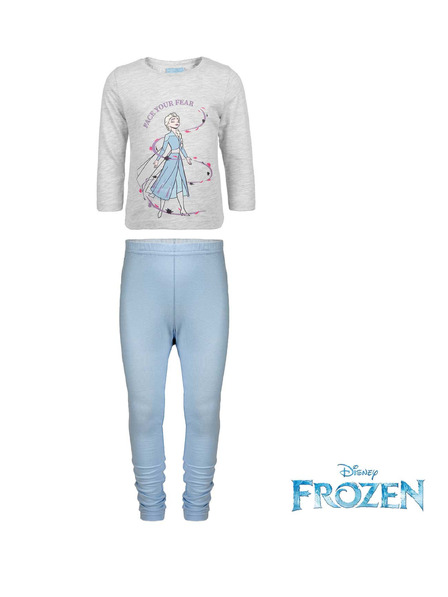 Trenýrkárna Детска пижама за момичета Frozen многоцветна (39235/grey)