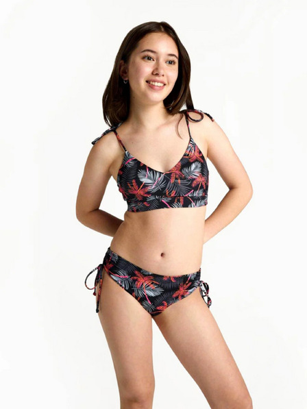Modibodi Детски бански костюм Modibodi crop top Jungle palm black горна част