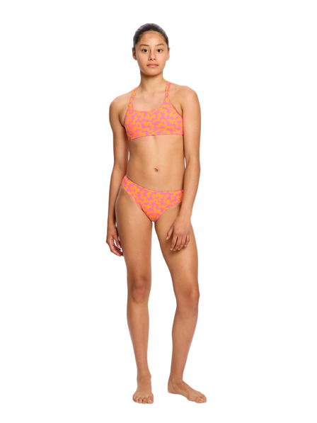 Modibodi Детски менструален бански костюм Modibodi Bikini Brief Light Wavy Pink долна част