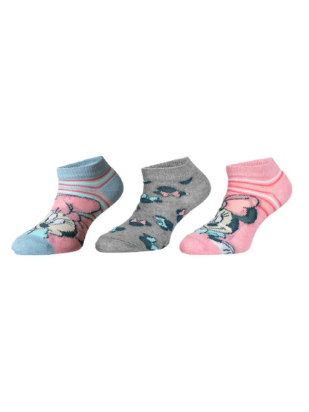 Trenýrkárna Комплект от три - детски чорапи Minnie многоцветни (38614/grey)
