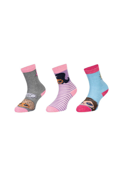Trenýrkárna Комплект от три - детски чорапи LOL многоцветни (38766/grey)