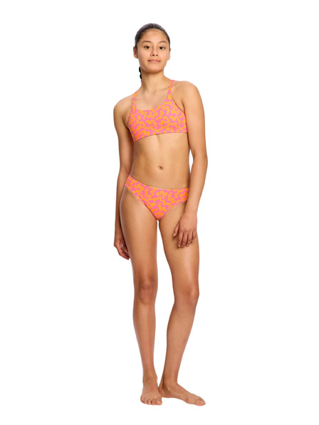 Modibodi Момичешки бански костюм Modibodi crop top Summer Wavy Pink горна част