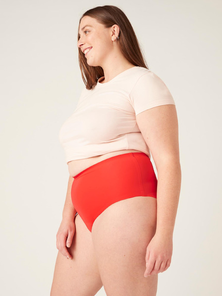Modibodi Менструални бикини Modibodi Seamfree Full Brief Heavy-Overnight Waratah Red