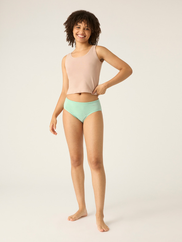Modibodi Менструални бикини Modibodi Basic Mid-Rise Brief Moderate-Heavy Sea Spray
