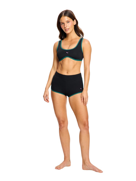 Modibodi Бански PUMA & Modibodi Scoop Bikini Top Black Orchid горна част