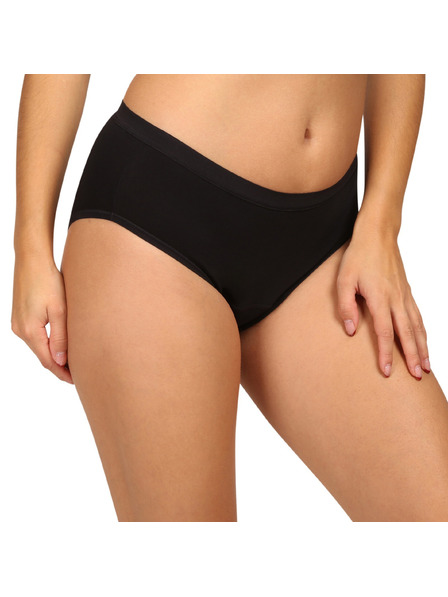 Love Luna Менструални бикини Love Luna черни Cotton Midi Brief