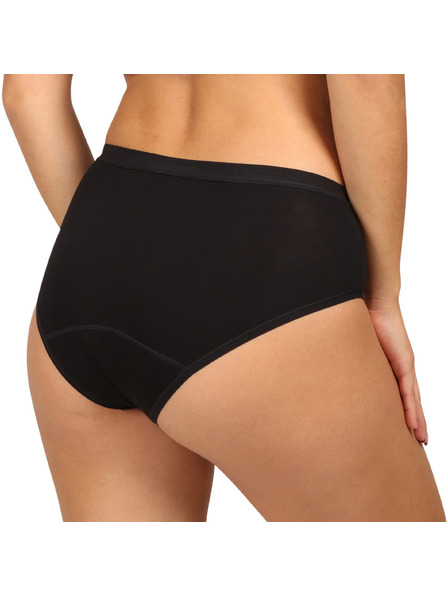Love Luna Менструални бикини Love Luna черни Cotton Midi Brief