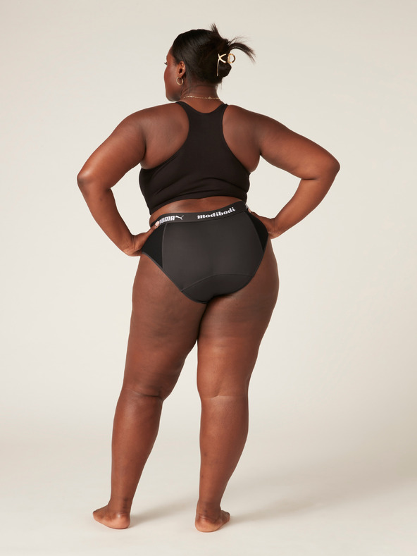 Modibodi Менструални бикини PUMA & Modibodi Active Brief Moderate-Heavy Dark