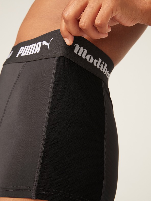 Modibodi Менструални бикини PUMA & Modibodi Active Boyshort Moderate-Heavy Dark