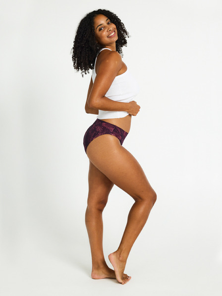 Modibodi Менструални бикини PUMA & Modibodi Seamfree Active Bikini Moderate-Heavy Flame Haze Pink