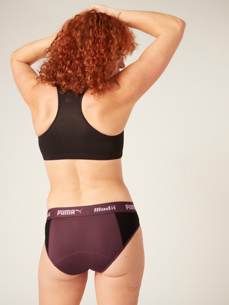 Modibodi Менструални бикини PUMA & Modibodi Active Brief Moderate-Heavy Grape